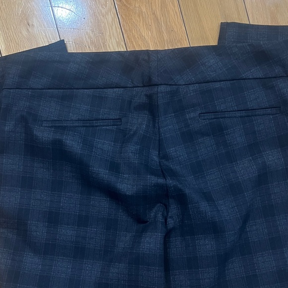 Women’s Hilary Radley Charcoal Plaid Trousers - Picture 3 of 4